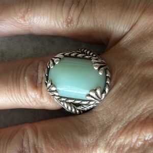 Gorgeous Caroline Pollack Chalcedony Size 7 Ring